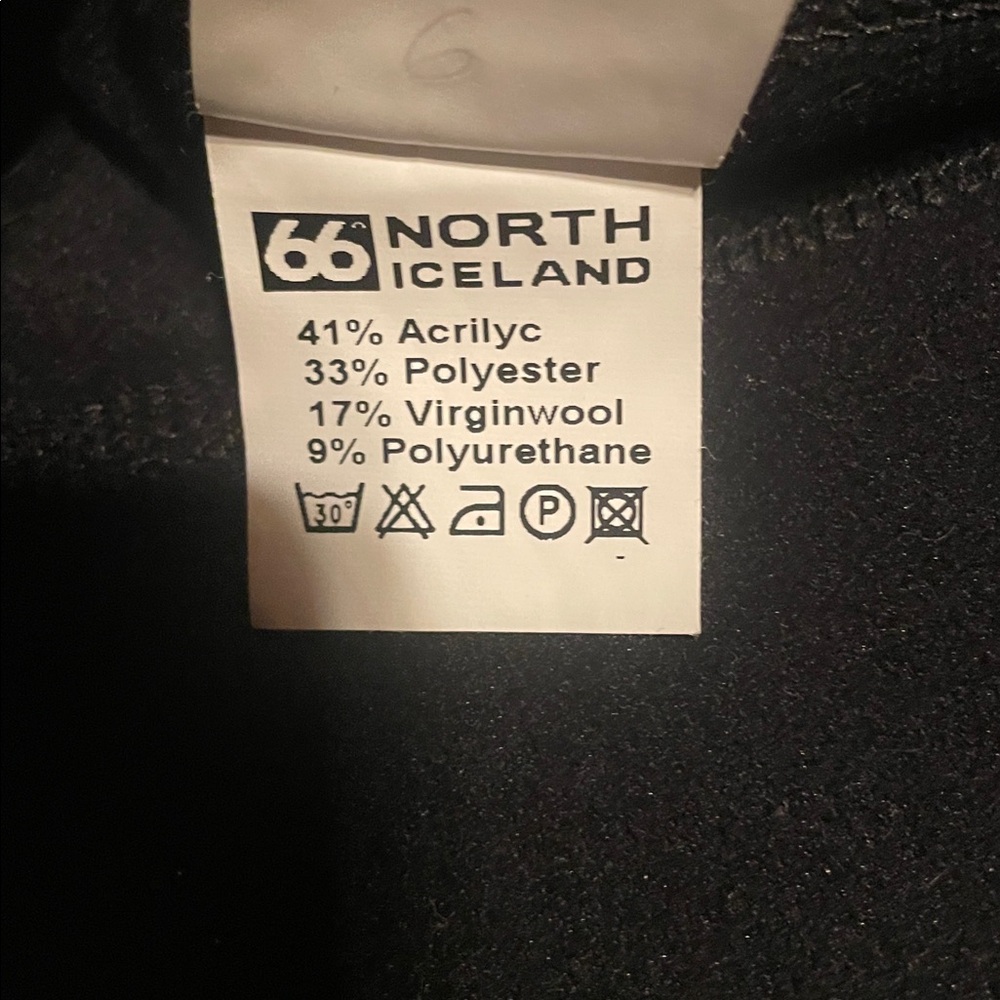 66 NORTH ICELAND Wool Blend Fleece Lined Zip Up SZ S - Picture 7 of 7